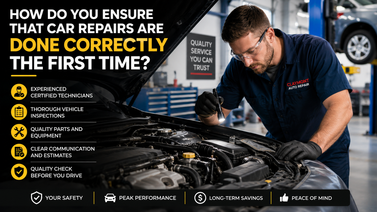 How Do You Ensure that Car Repairs are Done Correctly the First Time?
