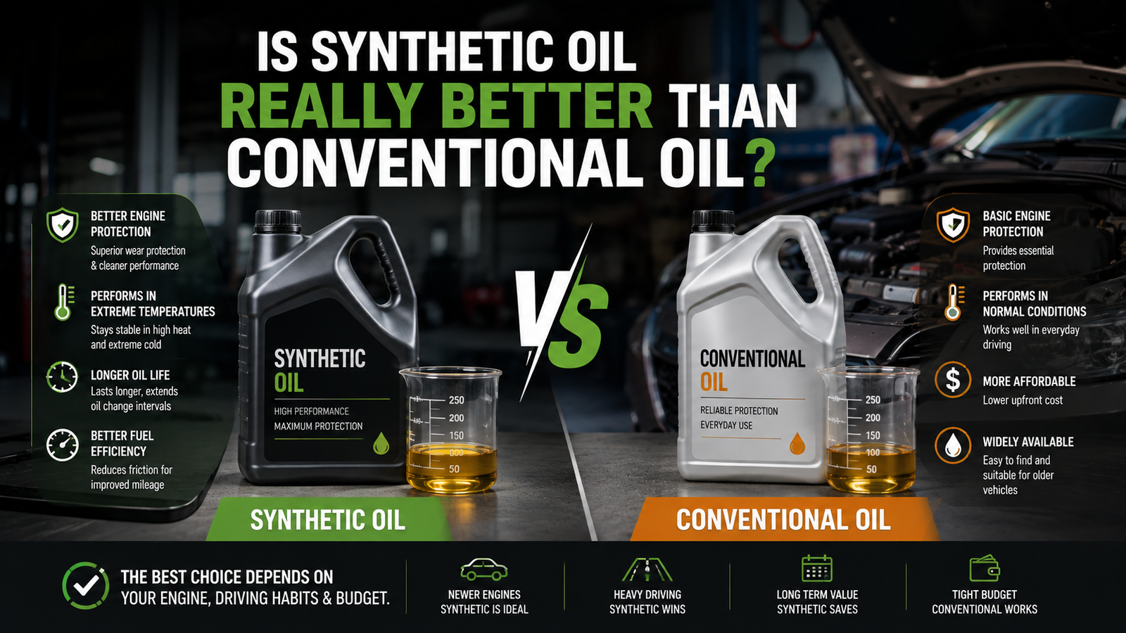 Is Synthetic Oil Really Better Than Conventional Oil?