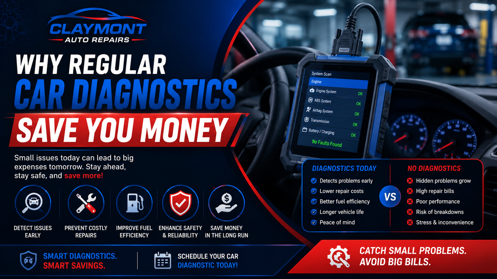 Regular car diagnostics help identify vehicle problems early and prevent costly repairs.